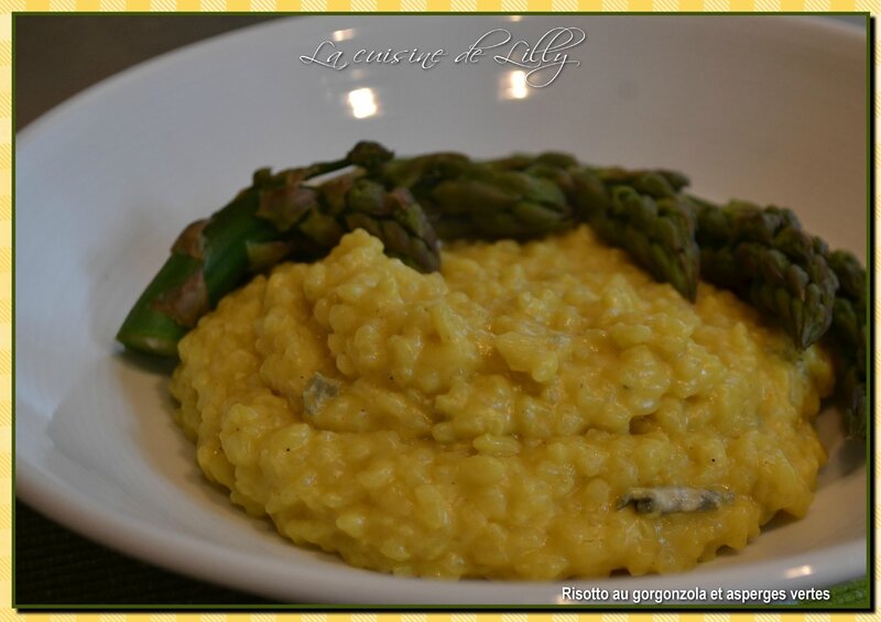 Risotto au et asperges vertes La cuisine de Lilly