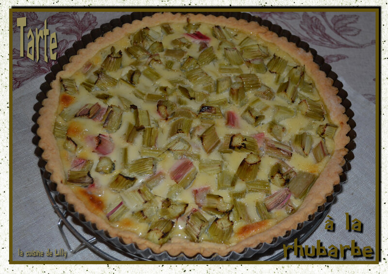 tarte à la rhubarbe