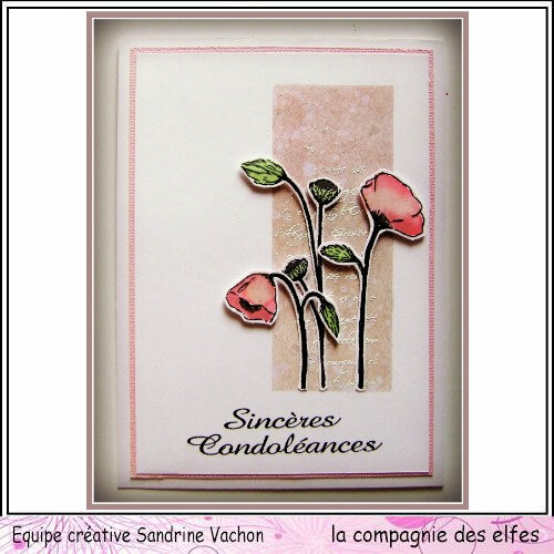 Carte Sinceres Condoleances Dt Lcde Carterie De Sandrine Vachon