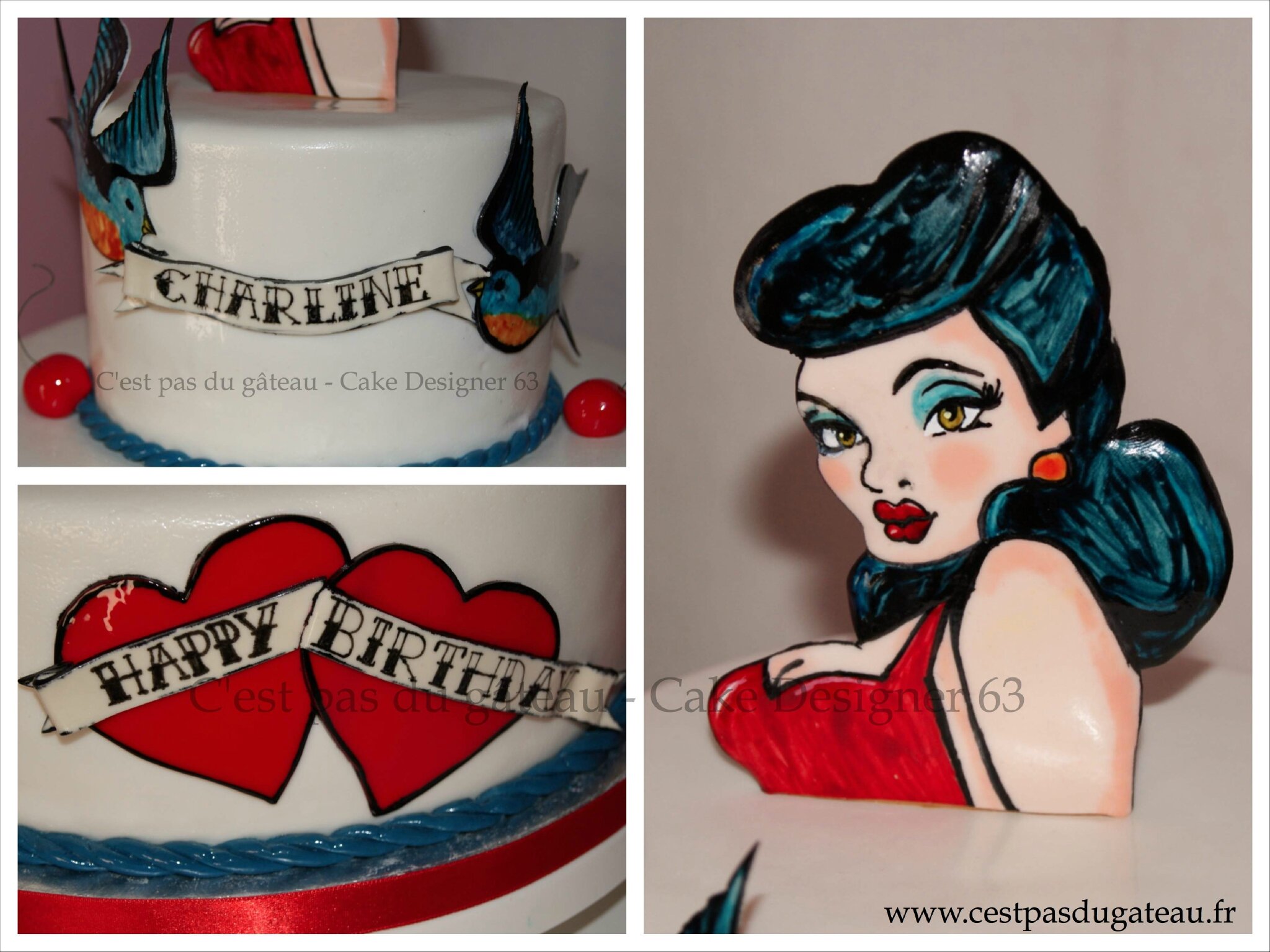 Rockabilly Cake Photo De Wedding Cakes Cakes C Est Pas Du Gateau