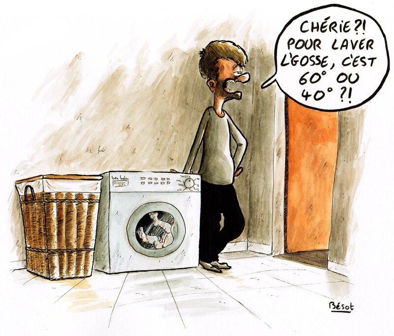 Pub Sergio Ramos Machine à Laver L'amour à la machine - Les dessins de Bésot
