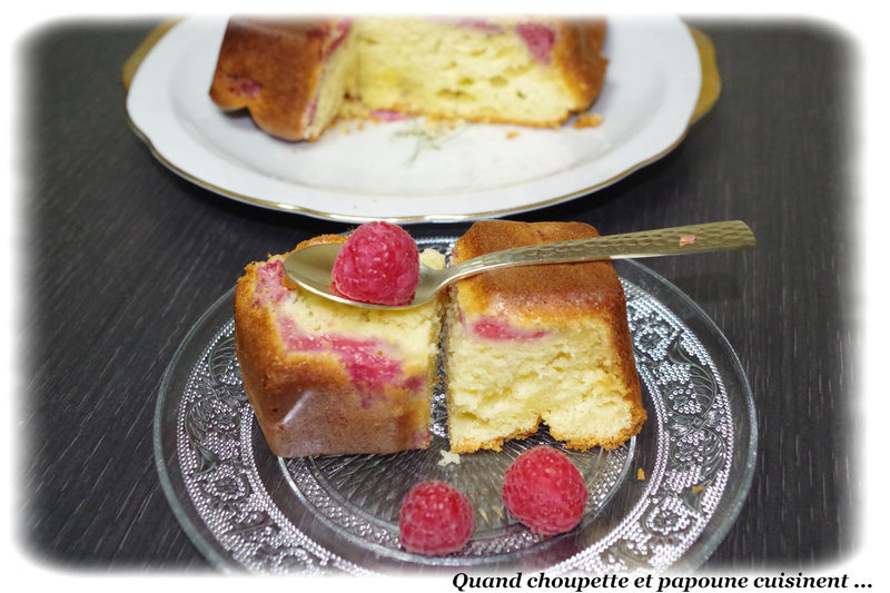 gâteau à la crème fraîche et aux framboises-2747