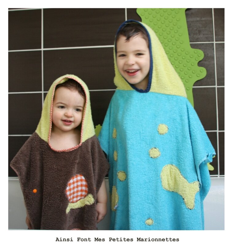 poncho de bain