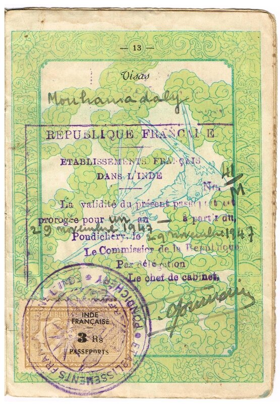 Inde française passeport 1