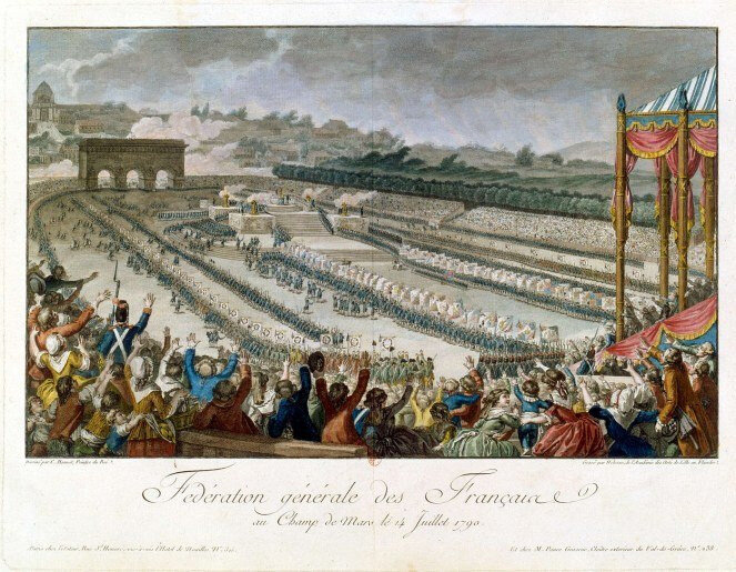 Le 20 juin 1790 à Mamers : représentants pour la fête de la fédération.