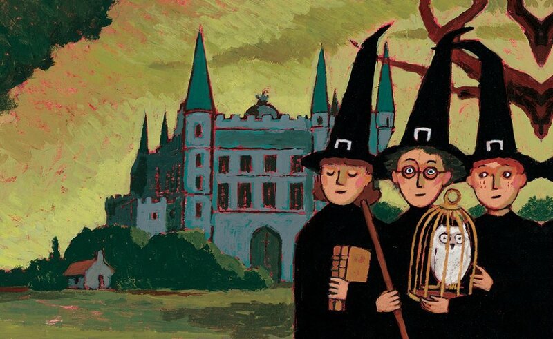 Dessin de Jean-Claude Götting pour la couverture française du Tome 1 de Harry Potter