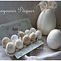 Des oeufs de pâques de style shabby chic !...