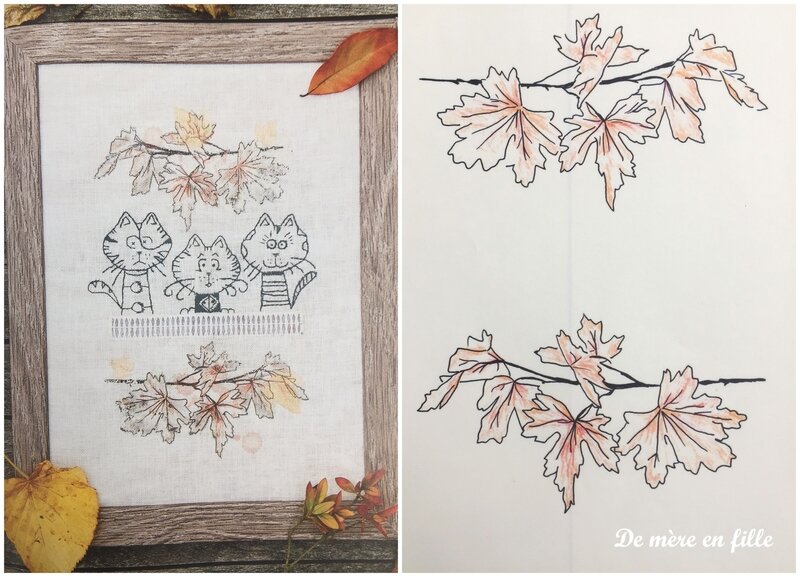 les feuilles d'automne d'isa
