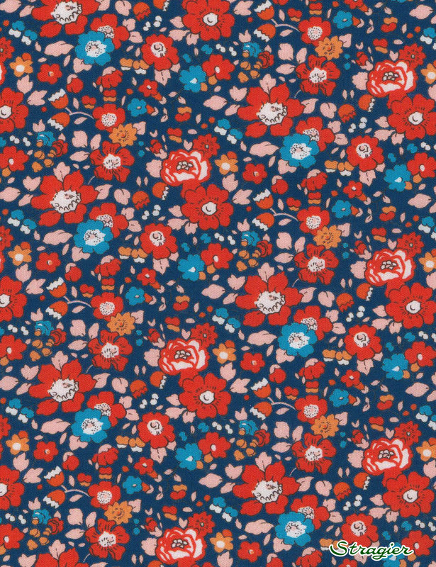 0363 8020 X Liberty Tana Lawn - 8020 Betsy Ann - Ecarlate--F-Z