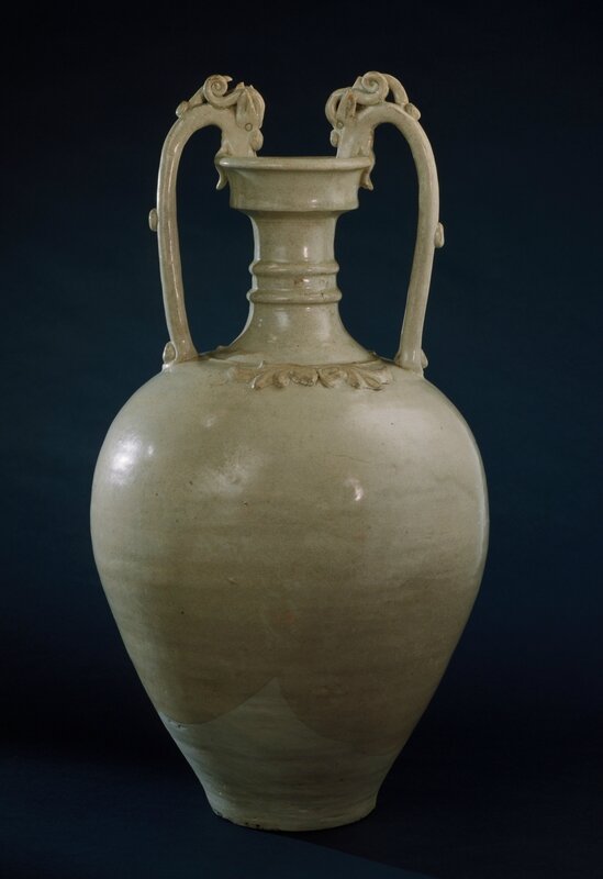 Amphora (Ping) with Dragon Handles, China, early Tang dynasty, about 618-700