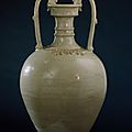 Amphora (Ping) with Dragon Handles, China, early Tang dynasty, about 618-700