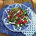 Salade de pastèque à la féta et sa vinaigrette gourmande ( julie andrieu )