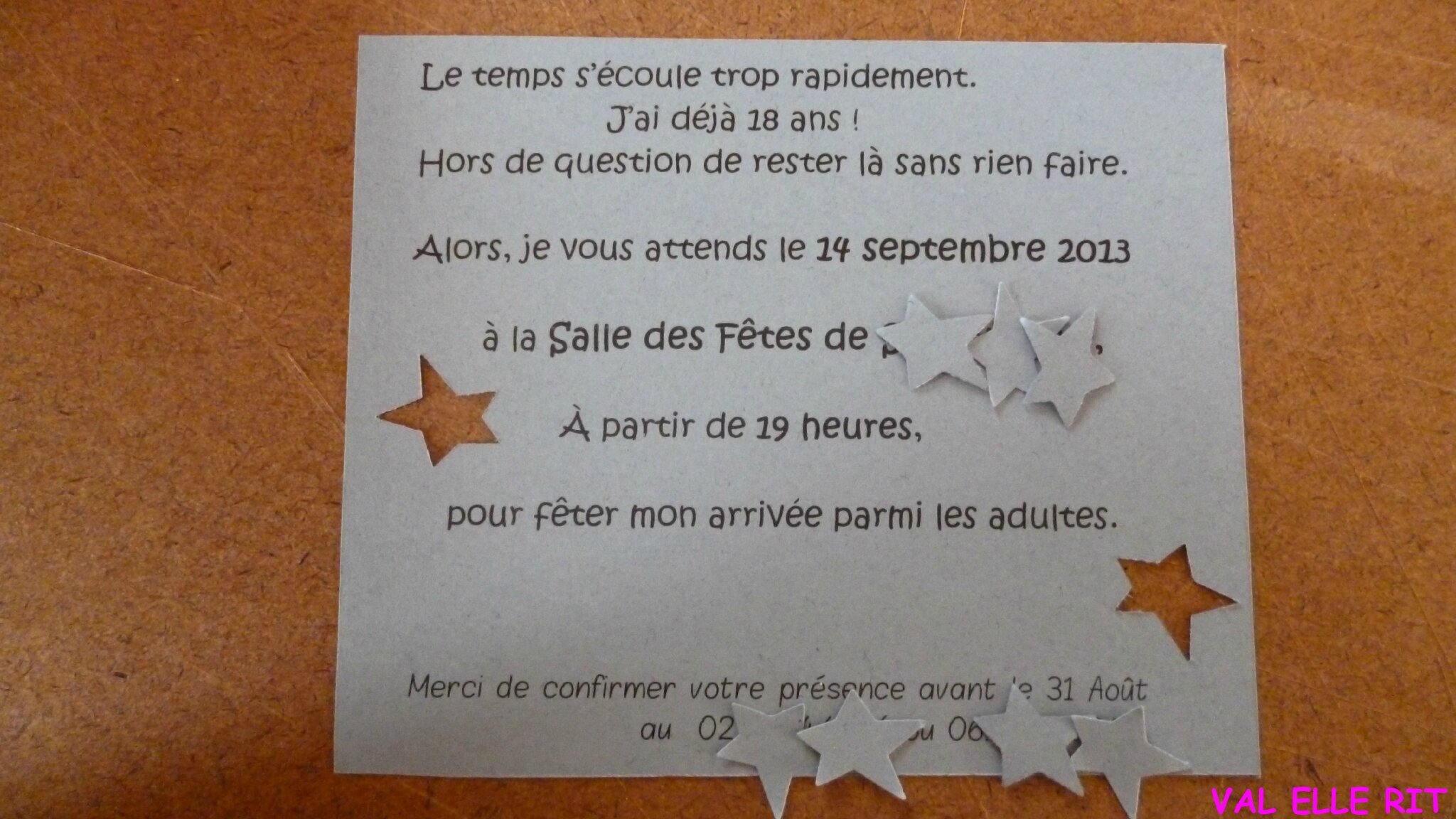 Carte Invitation Anniversaire Garçon Typo photo, 18 ans