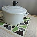 dessous de plat mosaique