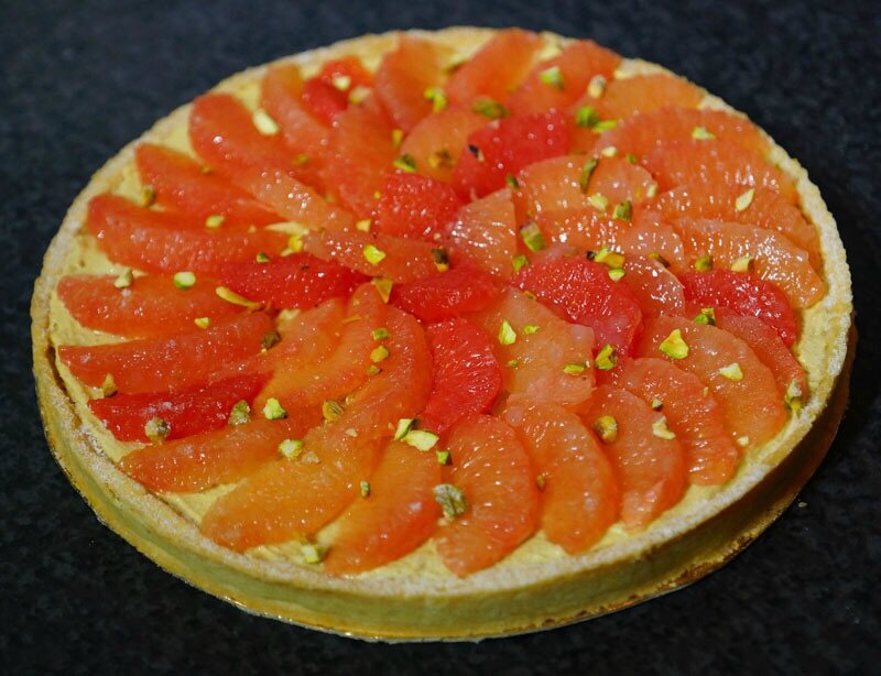 La Recette De La Tarte Au Pamplemousse Et A La Pistache Pati Sphere