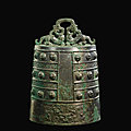 An archaic bronze bell (bo), eastern zhou dynasty, spring and autumn period