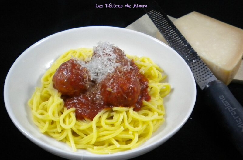 Spaghetti aux boulettes de viande à l’italienne 2