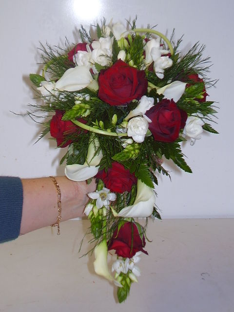 Bouquet de mariée arums - Photo de Art flo : Bouquet de mariée -  Closcrapflower