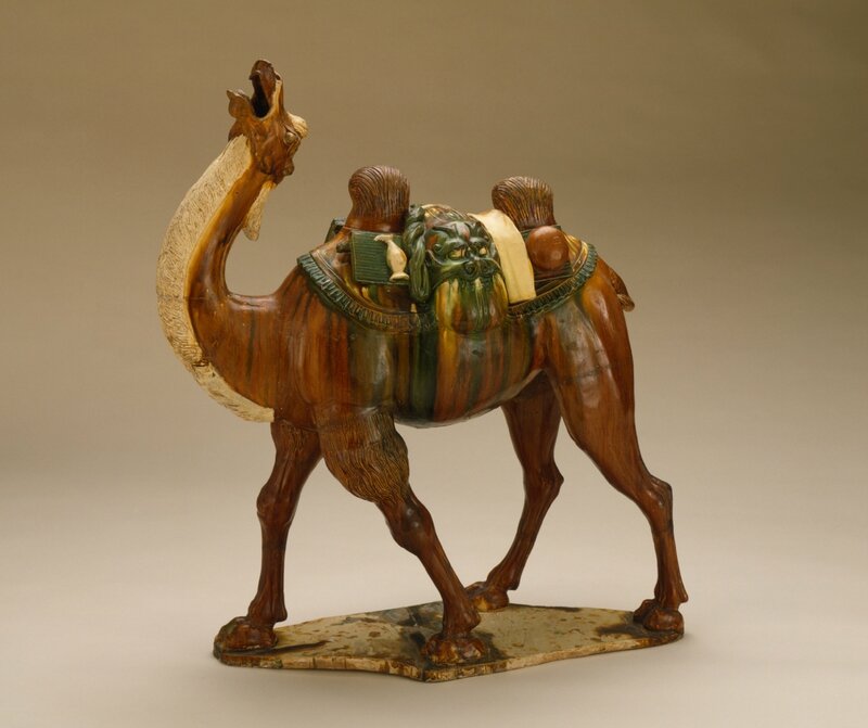 Funerary Sculpture of a Bactrian Camel, China, Chinese, middle Tang dynasty, about 700-800