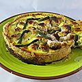 Tarte saumon, asperges, aneth
