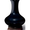 A black-glazed vase, china, qing dynasty, 18th-19th century