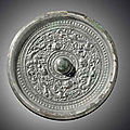 Three bronze circular mirrors, Sui-Tang dynasty, 6th-8th century