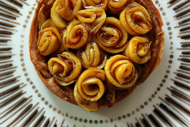 tarte pommes bouquet de roses2