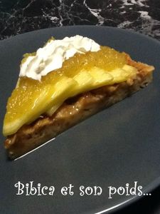 Gâteau à l'ananas part face