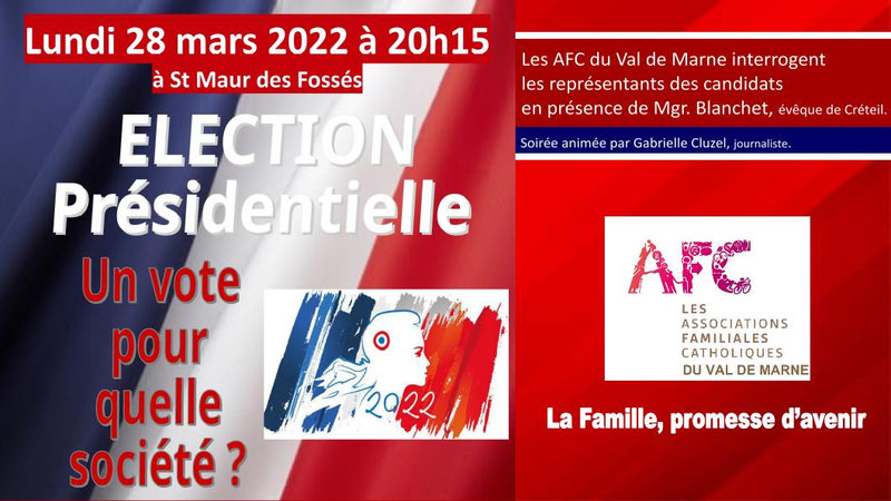 Election présidentielle : débat entre les candidats à St Maur le 28 mars