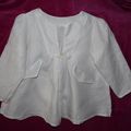 BLoUse Blanche en Lin 18mois