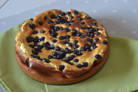 Gateau Au Fromage Blanc Et Aux Myrtilles 0 De Culpabilite Le Dessert Du Dimanche