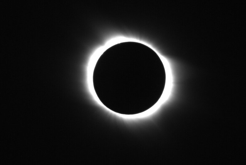 Une éclipse vu de l'Observatoire de Paris