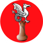Logo fond rouge