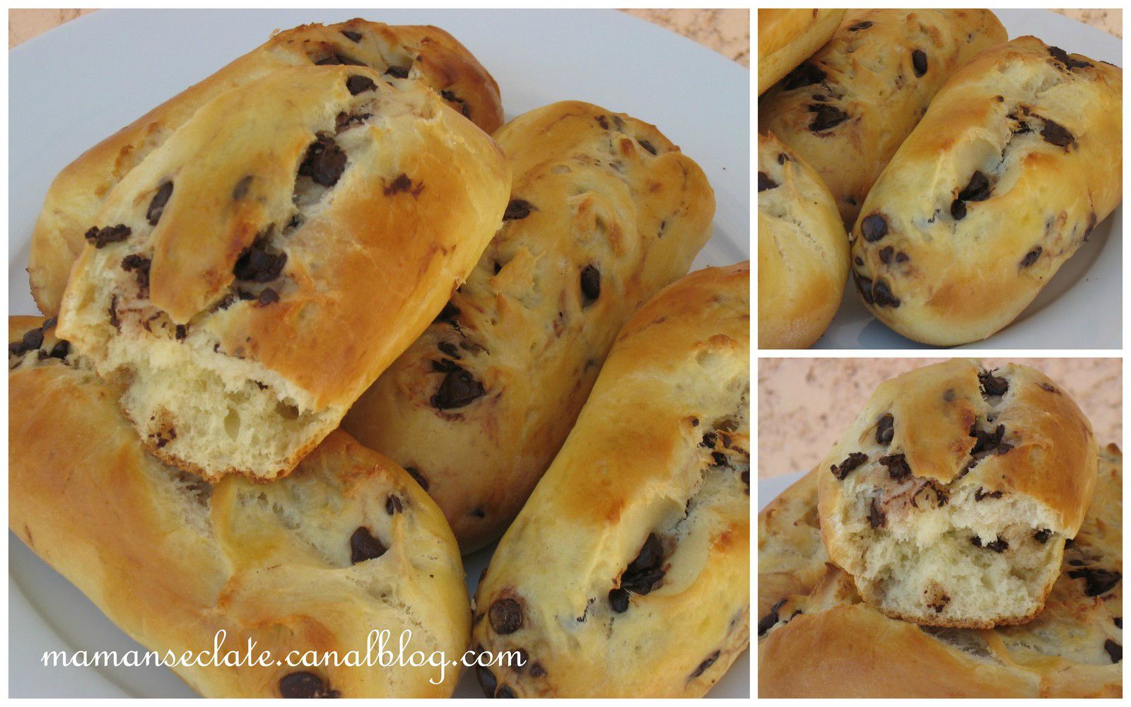 Pain Au Lait Et Pain Aux Lait Aux Pepites De Chocolat Maman S