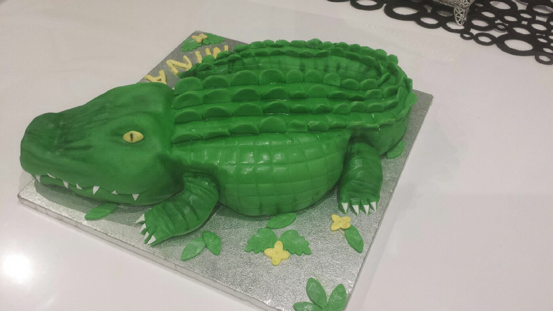 Gateau Anniverssaire Crocodile Aux Delices De Mina