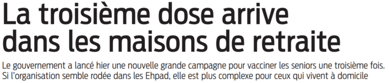 2021 09 14 SO La troisième dose arrive dans les maisons de retraite