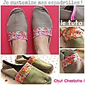 Tuto customisation espadrilles