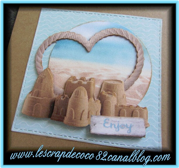 Carte 3d Enjoy Vacances Ete Le Scrap De Coco