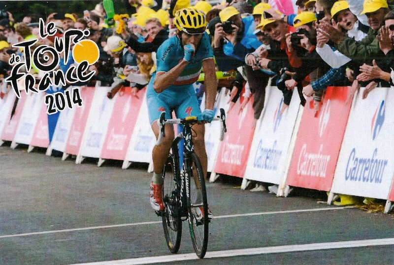 CPM 2014 Tour de France Planche Belles Filles Vincenzo Nibali