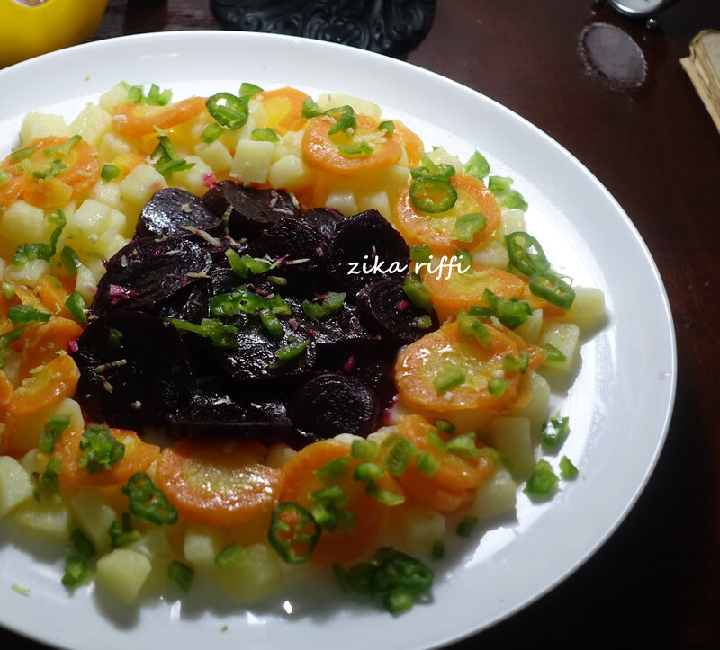 salade pommes de terre betterave et carottes 3