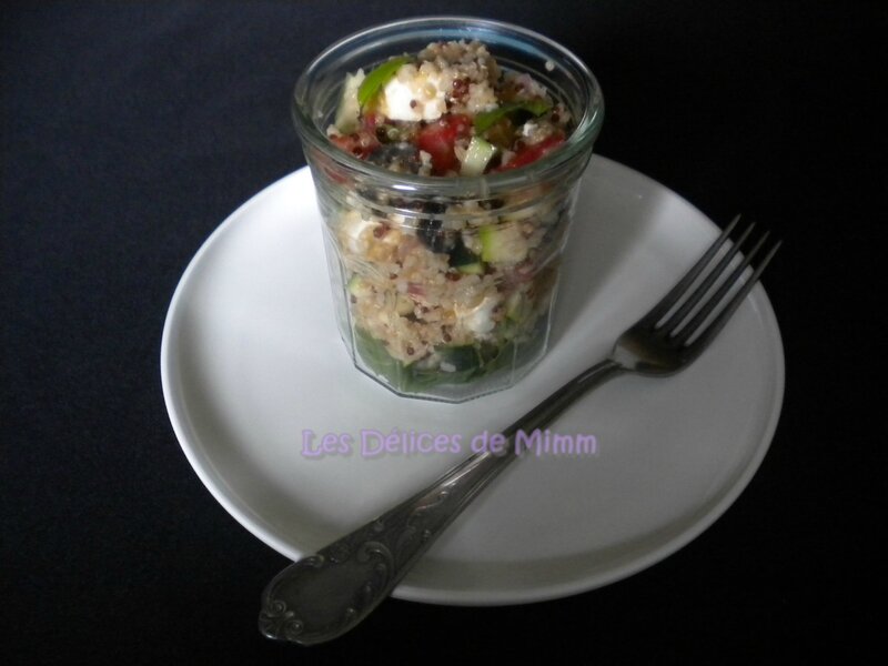 Salade méditerranéenne au quinoa-boulgour 3