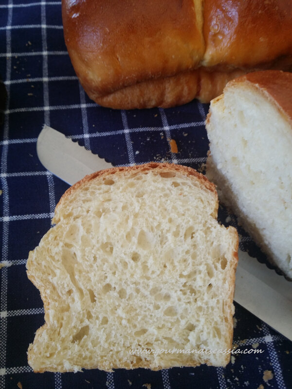 pain de mie au fromage blanc coupé