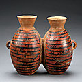 Double painted pottery pot, neolithic, yangshao culture (about 5000 bc-3000 bc)