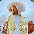Gâteau bundt vanille et glaçage au citron / sans beurre