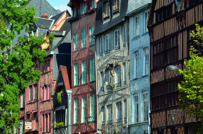 Half-timbered-houses-in-Rouen