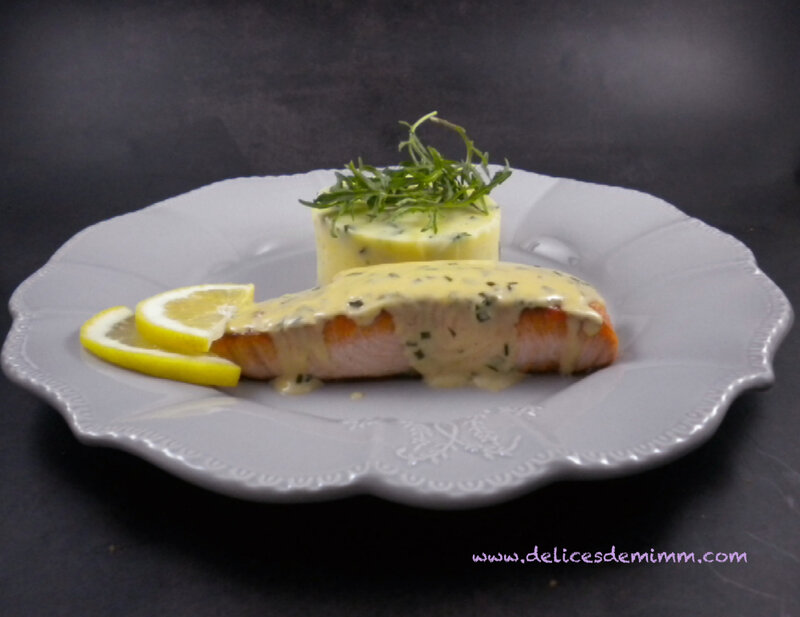 Pavés de saumon à la sauce moutarde 3