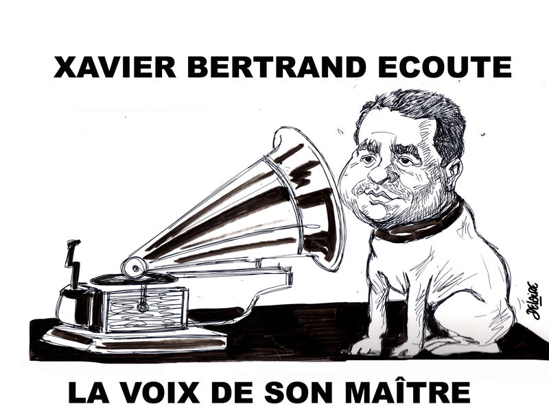 XAVIER BERTRAND - caricaturiste et caricature