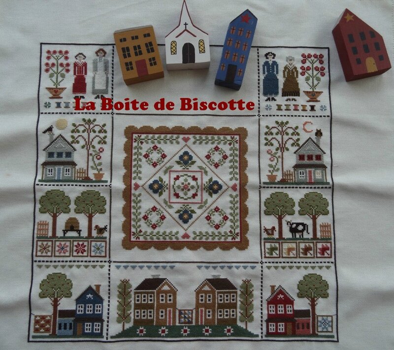 SAL Orchard Valley Quilting Bee épisode 10 La boite de Biscotte