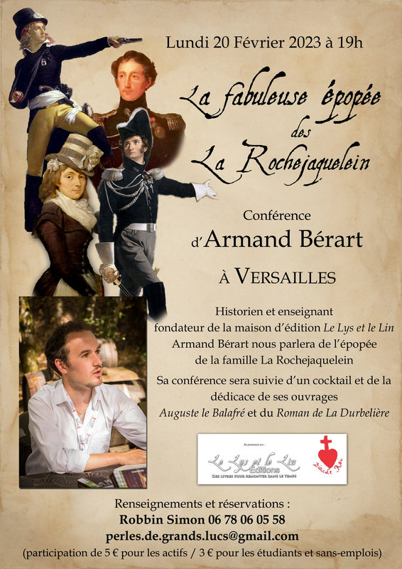 La fabuleuse épopée des La Rochejaquelein - conférence d'Armand Bérart