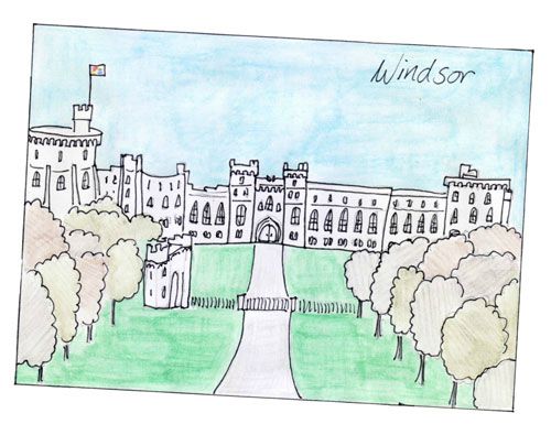 Carte Postale De Windsor Berkshire Londres Calling Carte Postale De Windsor Berkshire Londres Calling